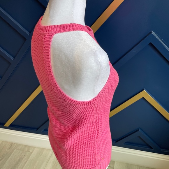 Lilly Pulitzer Barbie Pink sweater tank top - Picture 7 of 7